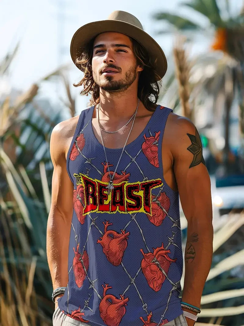 Summer new fresh style men's undershirt daily fitness sports street fashion breathable comfortable summer short sleeve