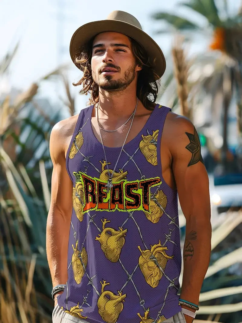 Summer new fresh style men's undershirt daily fitness sports street fashion breathable comfortable summer short sleeve