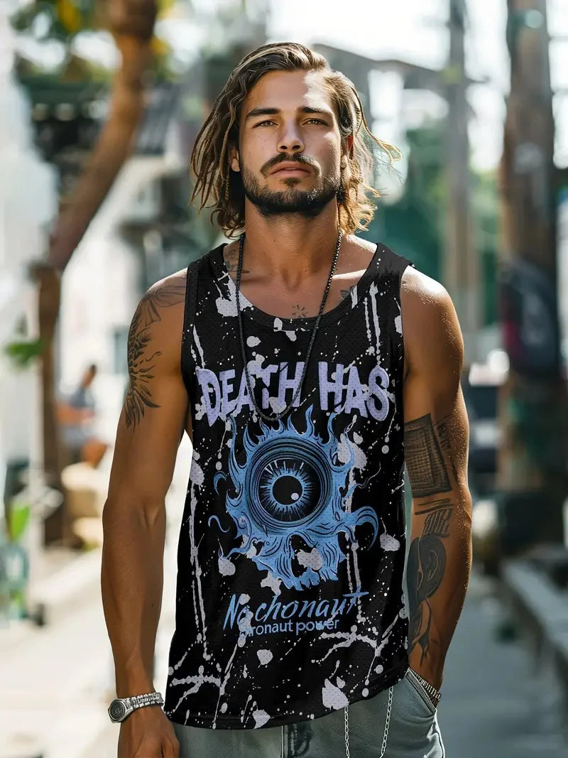 Summer new fresh style men's undershirt daily fitness sports street fashion breathable comfortable summer short sleeve