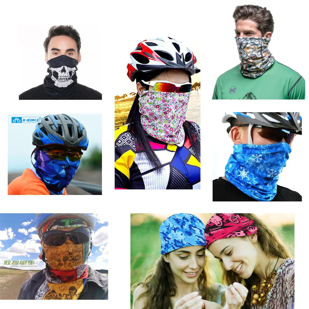 Geometric Plaid Face Bandanas Motocycling Neck Gaiter Men Cycling Helmet Liner Snood Windproof Scarf for Women  Balaclava