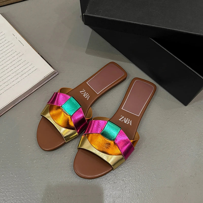 Designer Women'S Solid Color Fashion Slippers Zapatos De Mujer Women'S Shoes Slippers Women Slippers Women Shoes