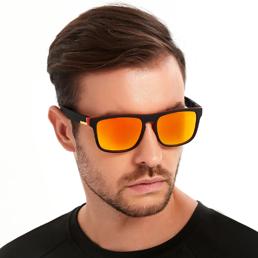 Fashion Vintage Square Sunglasses Men/Women Fishing Driving Man Luxury Brand Designer Sun Glasses Anti-Glare Retro Eyewear