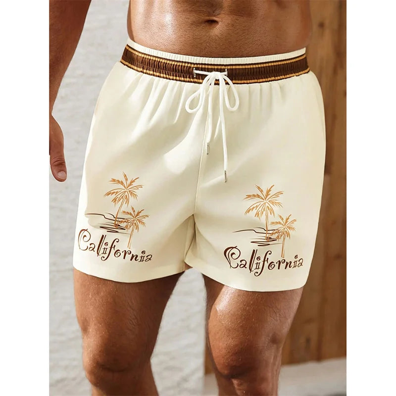 Men's Casual Board Short, Hawaii Style, Classic Fashion, ect Beach Shorts Quick Dry Trunks