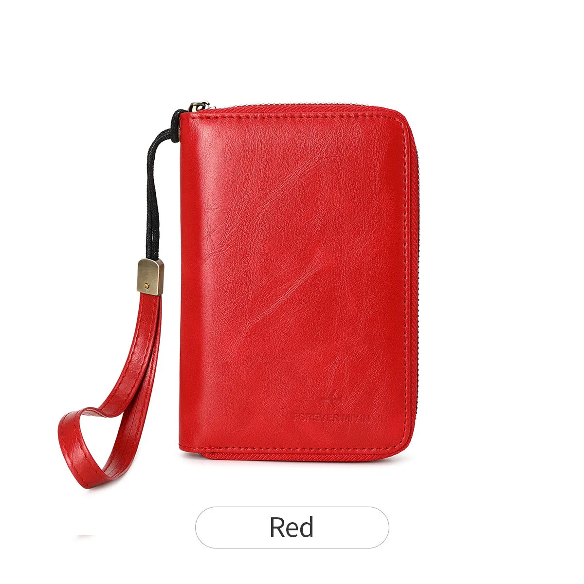 RFID shielded passport wallet PU leather zipper travel credit card bag ID card window multifunctional storage file ticket bag
