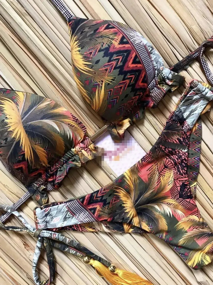 Tropakini Bikinis Set Hot Sport Swimwear Push-Up Padded Swimsuit  Exquisite Swimwear