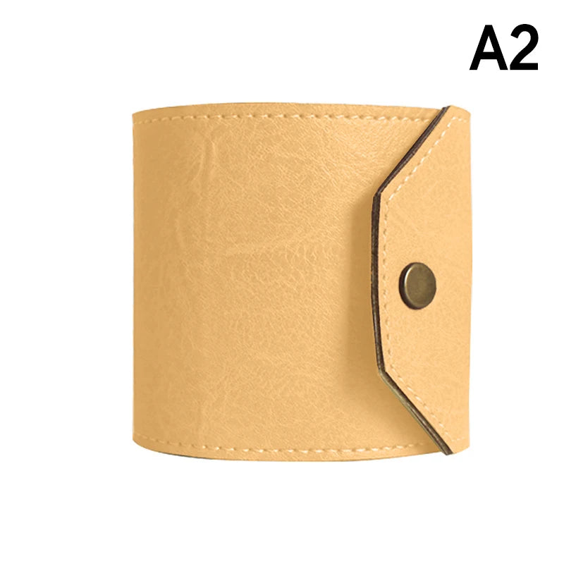 Leather Money Wallet Organizer, The Cash Wrap Wallet, Handy Fast Cash Access Money Holder, Small Compact Luxury Pocket Wallet