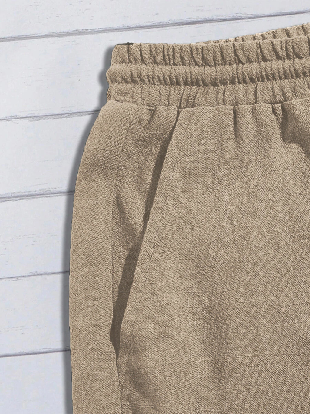 Thin linen shorts for men, loose and casual, five-inch pants, cotton and linen, breathable
