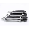Compressible 4-Piece Set Business Travel Storage Bag, Simple and Fashionable Multi-Functional Vertical Waterproof Organizer Bag