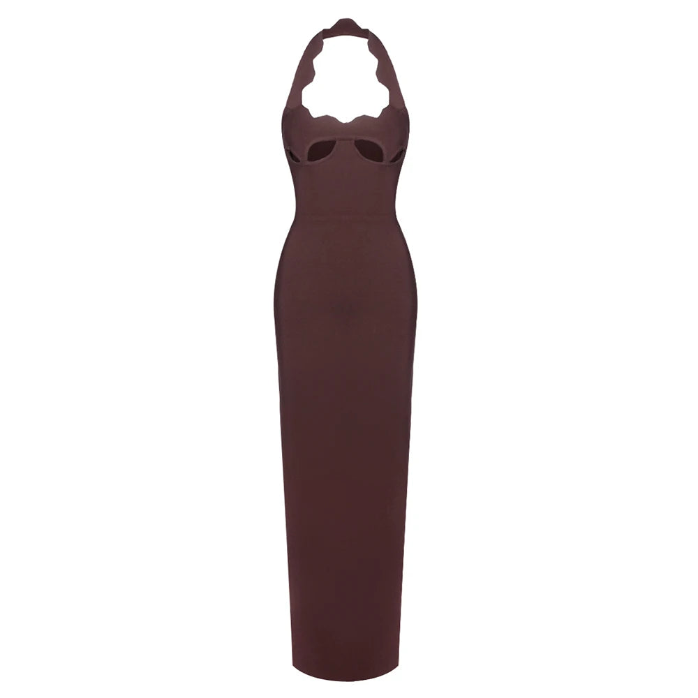 Evening Party Celebrity BodyLong Dress