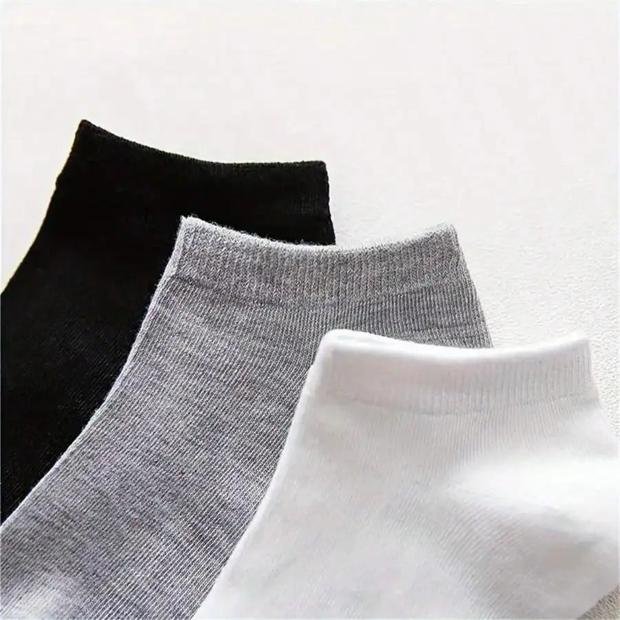 10 Pairs of Thin Ankle Socks for Men and Women, Sweat Absorbing and Soft