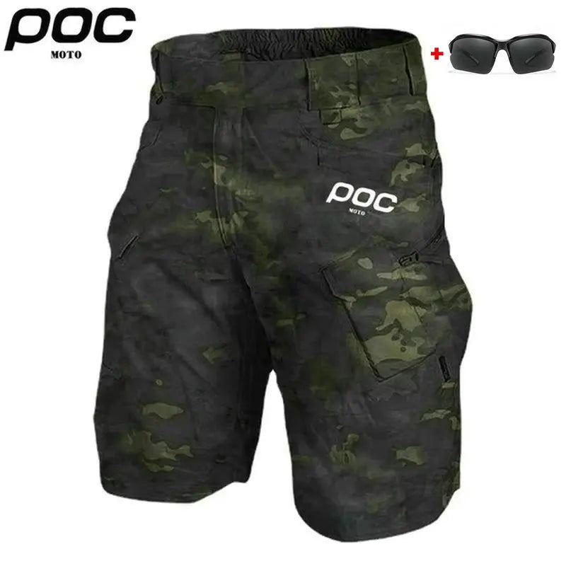 MOTO POC MTB Shorts Men's Mountain Bicycle Short Offroad DH Motorcycle Bike Sports Quick Dry Downhill Short Pants