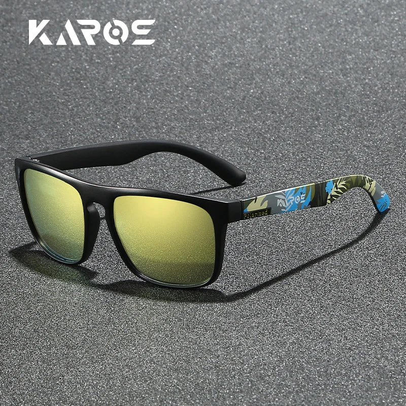 KAROS Polarized Sunglasses For Men/Women Camo Frame UV400 Protection for Driving Fishing Cycling