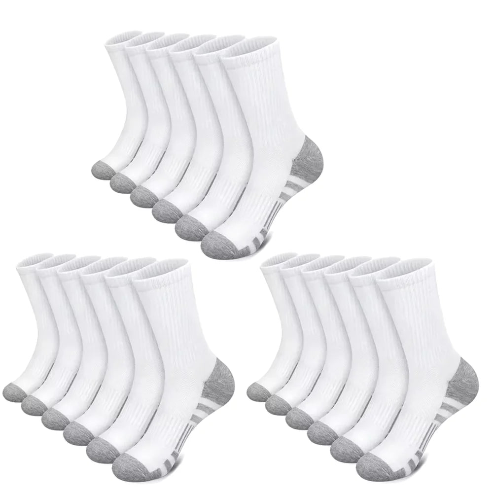 10/30 Pairs Men's Running Socks Soft Comfortable Summer Sweat Wicking Breathable Basketball Sports Socks for Active Lifestyle