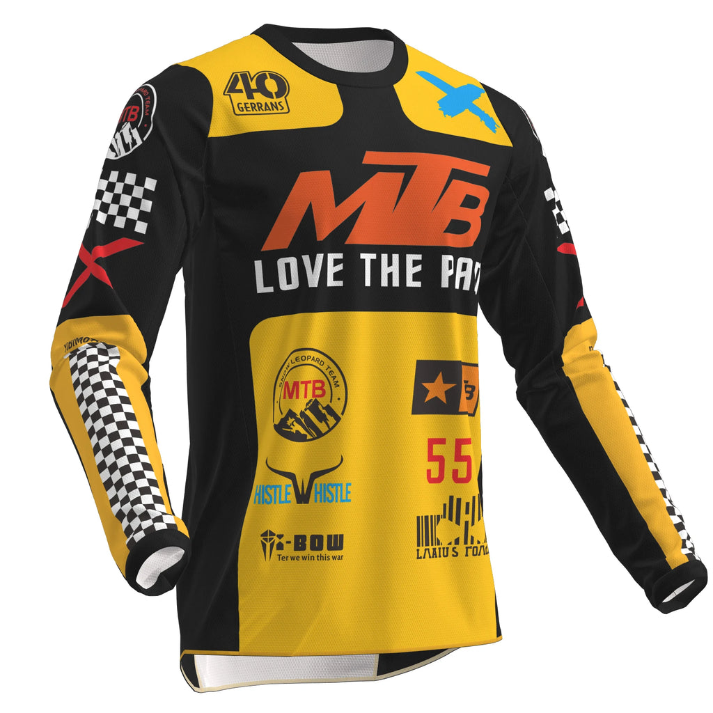 Men's Long Sleeve Motocross Cycling Jerseys Downhill Mountain Bike MTB Shirts Offroad