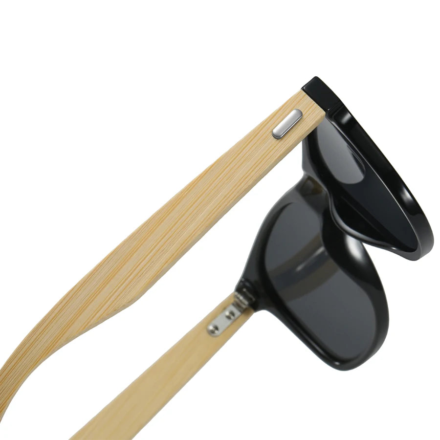 Fashion Bamboo Wood Vintage Square Sunglasses Men/Women Luxury Brand Designer Sun Glasses Wooden Driving Fishing UV400 Eyewear