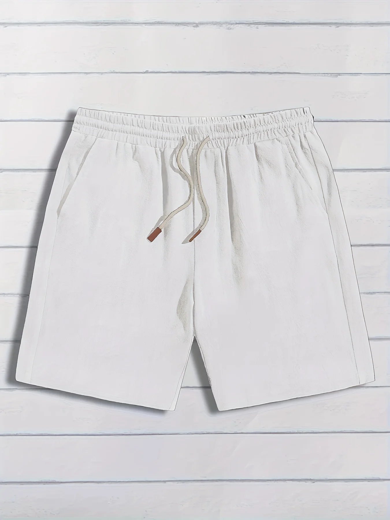 Thin linen shorts for men, loose and casual, five-inch pants, cotton and linen, breathable