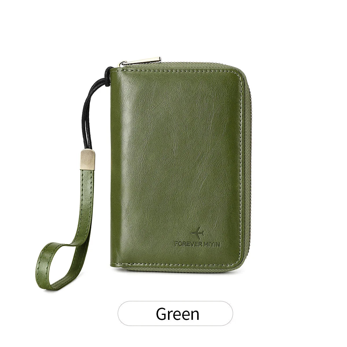 RFID shielded passport wallet PU leather zipper travel credit card bag ID card window multifunctional storage file ticket bag