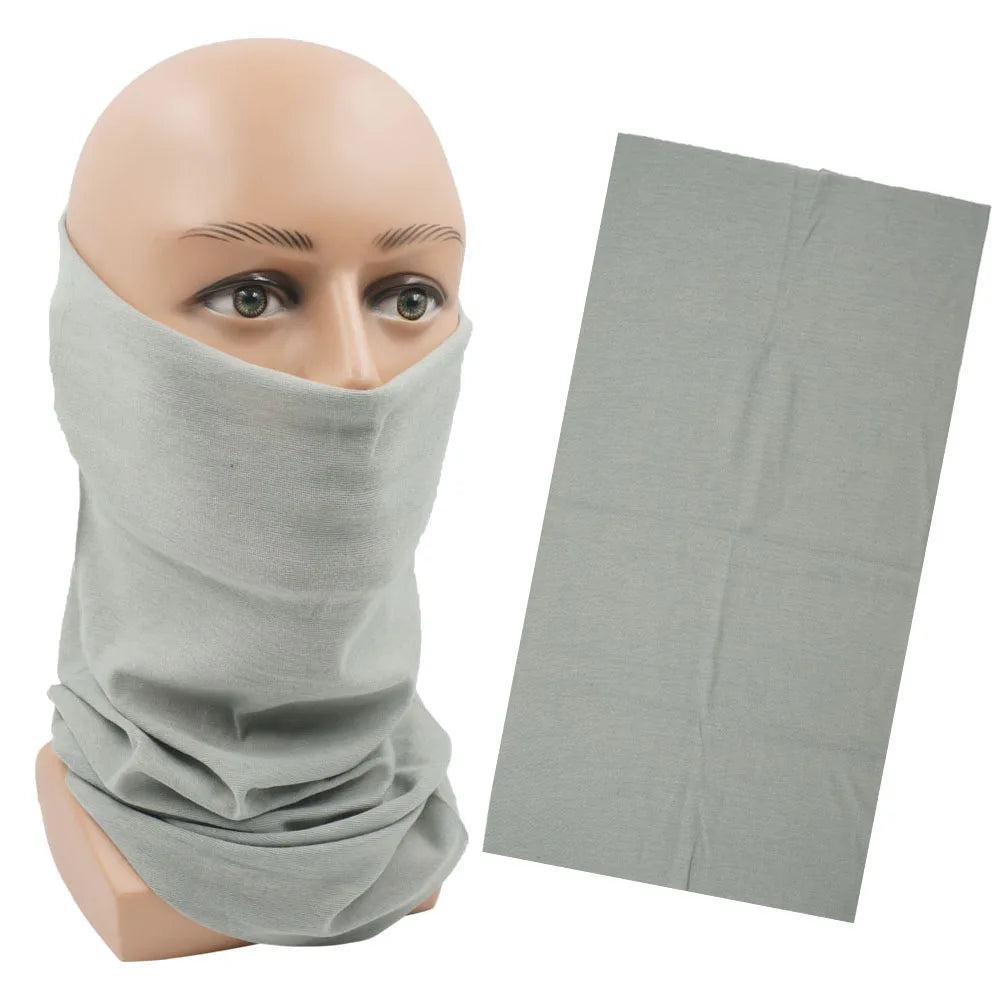 Outdoor Magic Bandana Solid Dyeing Color Cycling Hiking Scarves Fashion Headwrap Neck Tube Cover Fishing Windproof Face Mask