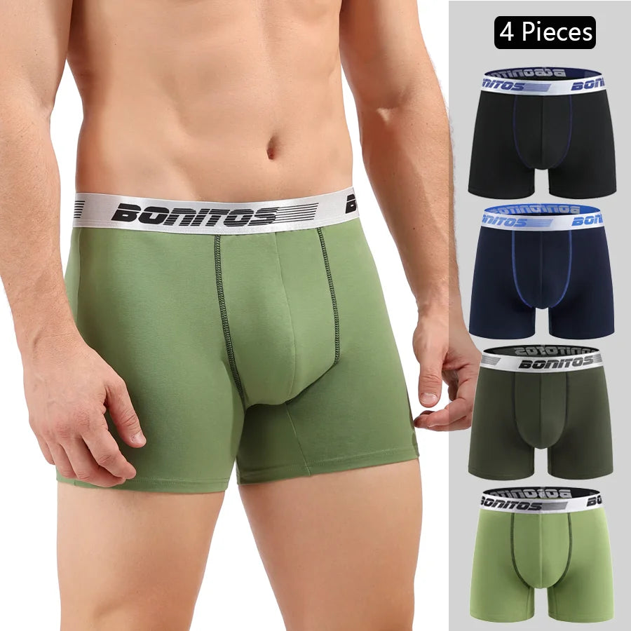 4pcs Boxer Shorts Men's Panties Homme Underpants Boxershorts