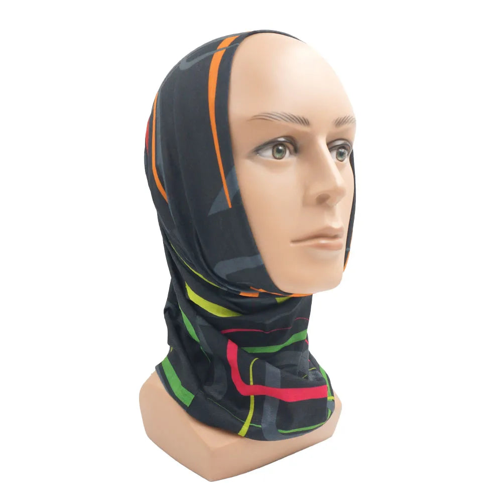 Geometric Plaid Face Bandanas Motocycling Neck Gaiter Men Cycling Helmet Liner Snood Windproof Scarf for Women  Balaclava