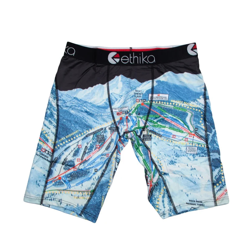 ETHIKA 1Pcs Men Underwear Breathable Mesh Crotch Mens Boxershorts Plus Size Sexy Man Swimming Underpants Men's Panties Boxers