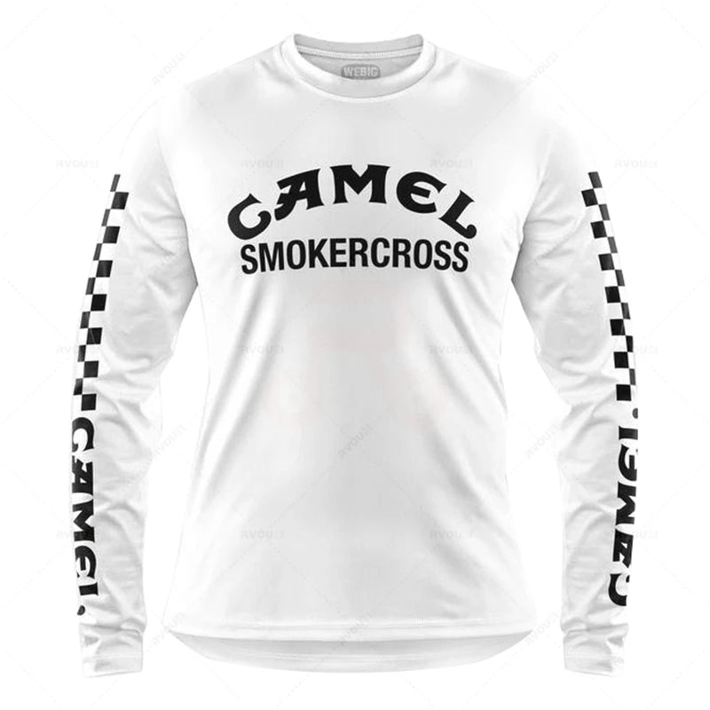 Camping Downhill Jerseys, Mountain Bike, MTB Shirts,Offroad MX Motorcycle Clothing, Motocross Sportwear, Fishing Hunting Clothes