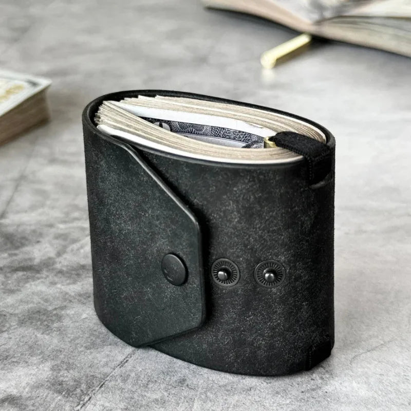 Quick-Access Cash Holder — PU Leather Wallet / Money Wrapper — Organizer Clip, Bill Holder, Storage Pouch, Pocket Wallet