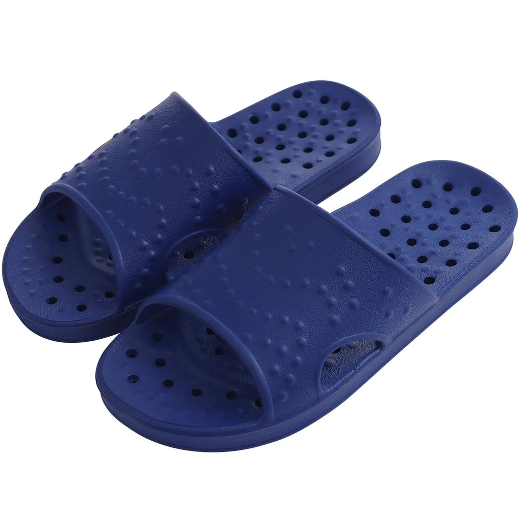 Comwarm Quick Drying Shower Slippers For Women/Men Beach Slides With Arch Support Super Soft Bathroom Slippers With Drain Holes