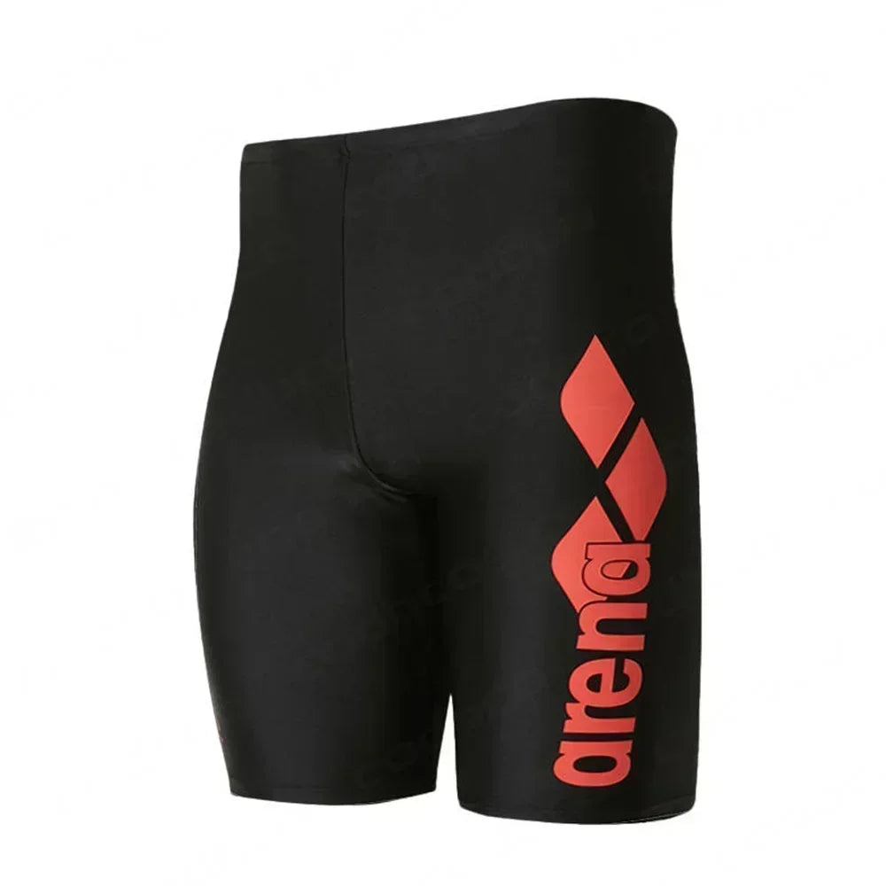 Men Swim Jammer Swimming Trunks Professional Swim Surf Trunks Summer Beach Lycra Quick Dry Uv Protection Gym Tights Shorts