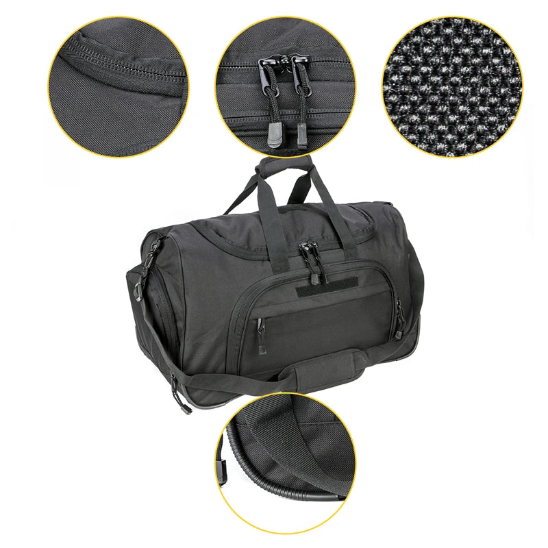 50L Waterproof Gym Bag Men Sports Travel Bags Military Tactical Duffle Luggage Outdoor FitnessTraining Bag