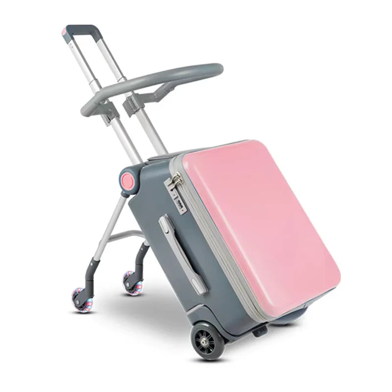 Kids Stroller Travel Suitcase Riding and Sitting Multi-function Waterproof and Wear Resistant Trunk Suitcase Luggage