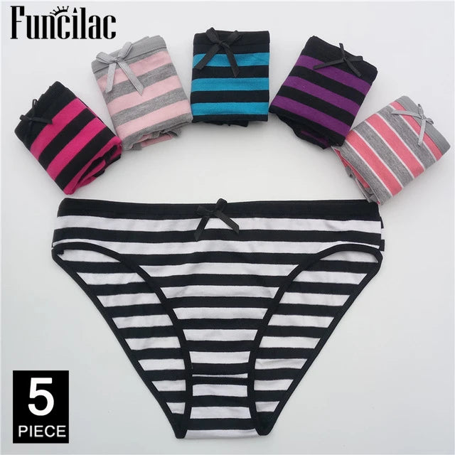 5 Pcs/set Women's cotton panties Girl Briefs Ms. Cotton underwear bikini underwear sexy Ladies Briefs