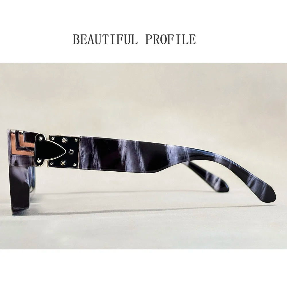 Senior Square Sunglass Men/Women Vintage Millionaire Sunglasses Women Silver Retro Fashion Glasses