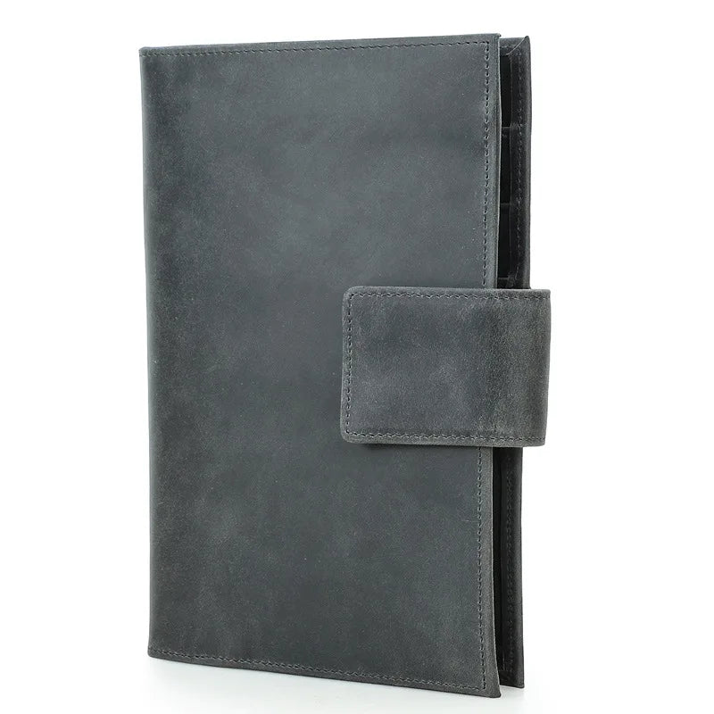 CONTACT'S RFID genuine leather passport clip Air tag anti loss family travel passport bag  wallet women clutch purse  slimwallet