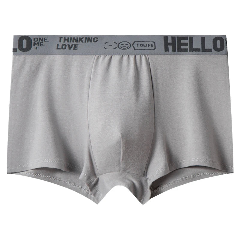 1/5pcs Men's Underwear, Breathable Comfy Quick Drying Stretchy Boxer Trunks, Sexy Underpants, Men's Trendy Boxer Panties