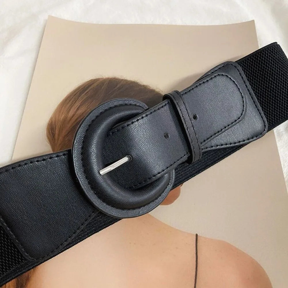 Waistband Women's  Black Waistband Wide Elastic Belt