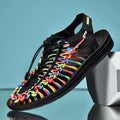Men Sandals Genuine Leather Mens Casual Shoes Outdoor Men Leather Sandals for Men Beach Shoes Roman mens Shoes