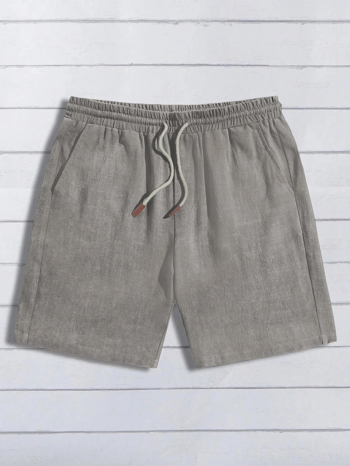 Thin linen shorts for men, loose and casual, five-inch pants, cotton and linen, breathable