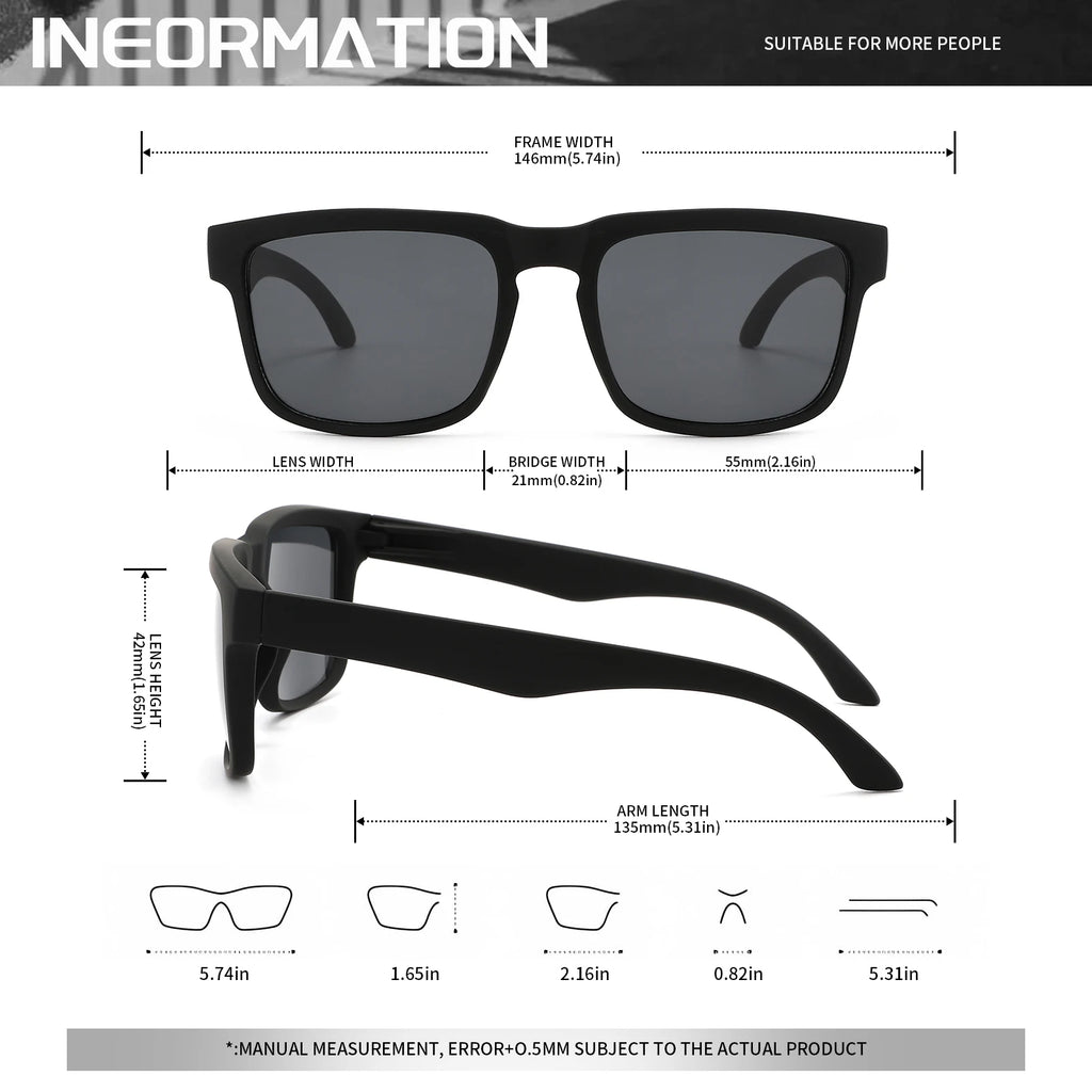 4PCS Square Sports Sunglasses with Designer Temple Pattern - UV400 for Men/Women, Beach Vacation