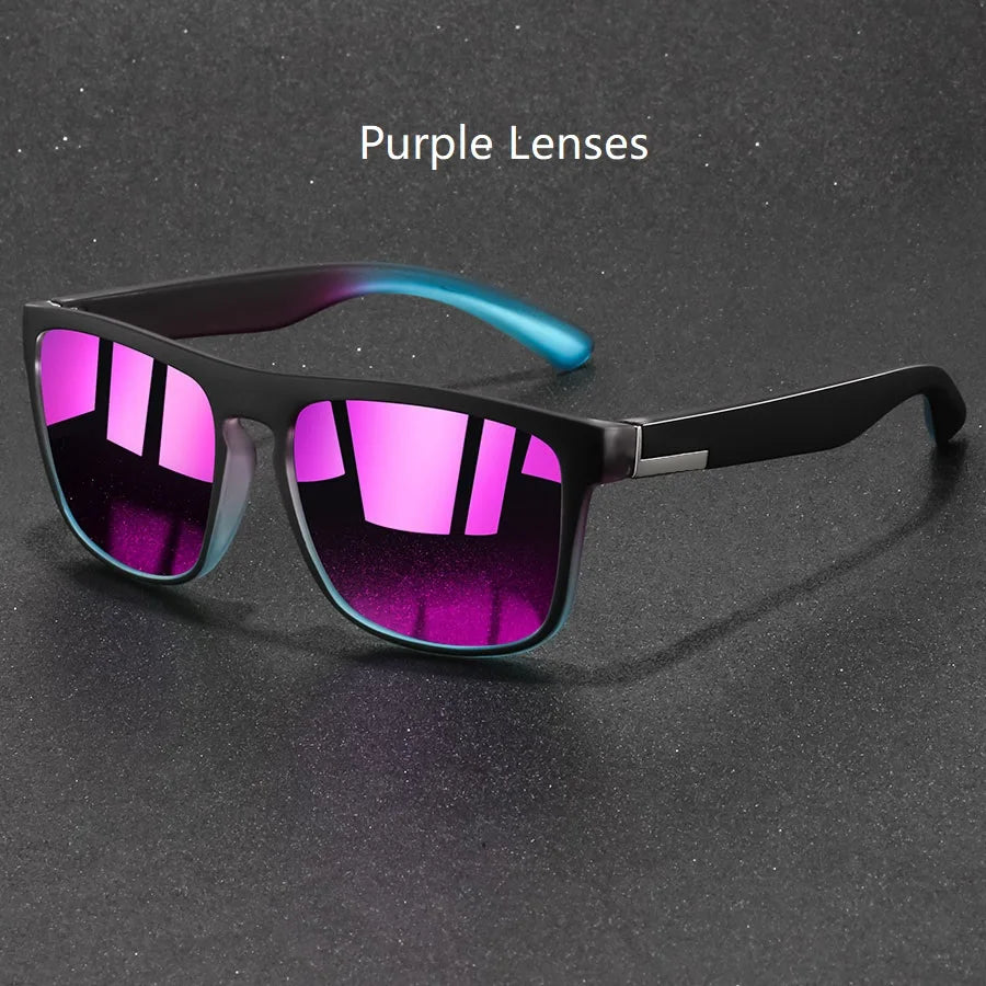 Fashion Vintage Square Sunglasses Men/Women Fishing Driving Man Luxury Brand Designer Sun Glasses Anti-Glare Retro Eyewear