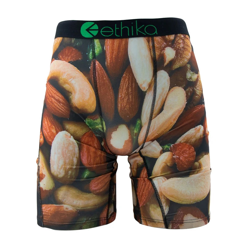 ETHIKA 1Pcs Men Underwear Boxers Breathable Mesh Crotch Mens Panties Plus Size S-3XL Summer Man Underpants Men's Boxers Briefs