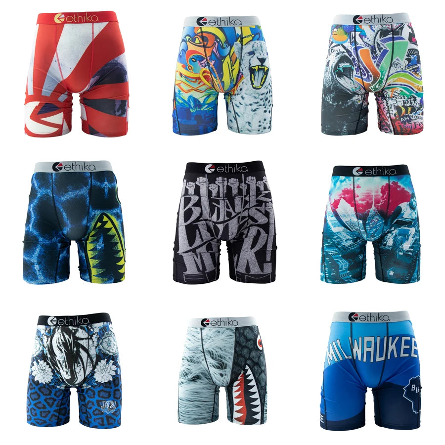 ETHIKA 1Pcs Men Underwear Boxers Breathable Man Group 3