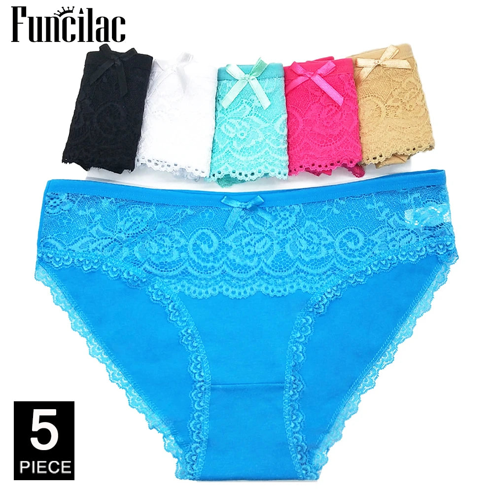 5 Pcs/set Women's cotton panties Girl Briefs Ms. Cotton underwear bikini underwear sexy Ladies Briefs