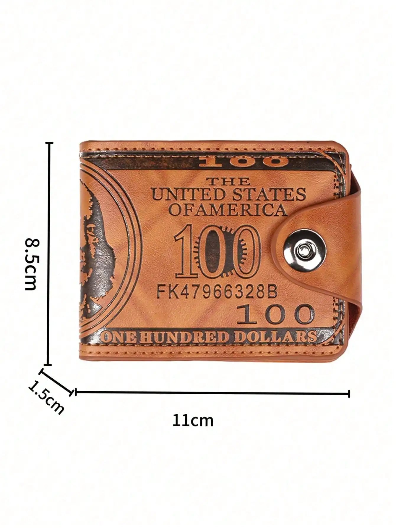 1PC Fashion Simple Men's Short Wallet, PU Leather Multi-Card Slot Coin Purse, Minimalist Casual Wallet for Boys