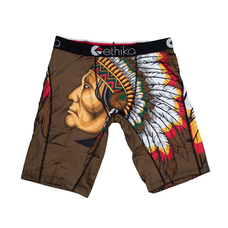 ETHIKA 1Pcs Men Underwear Breathable Crotch Mens Underpants Plus Size Sexy Man Swimming Boxers Briefs Men's Panties Boxershorts