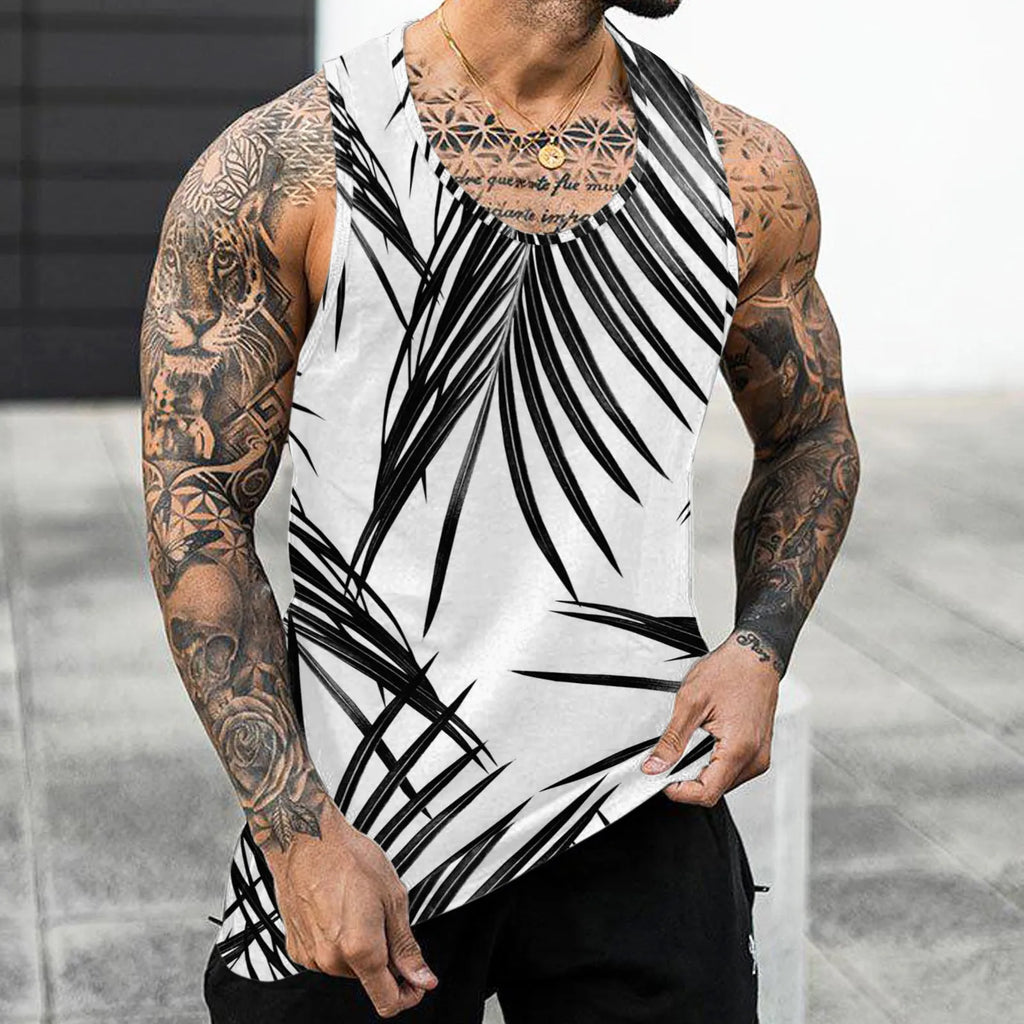 Hawaiian Fashion Men's Sleeveless Tank Top