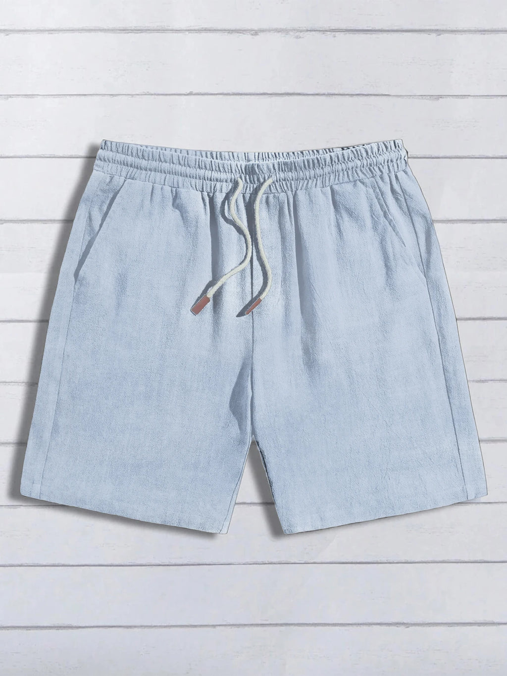 Thin linen shorts for men, loose and casual, five-inch pants, cotton and linen, breathable