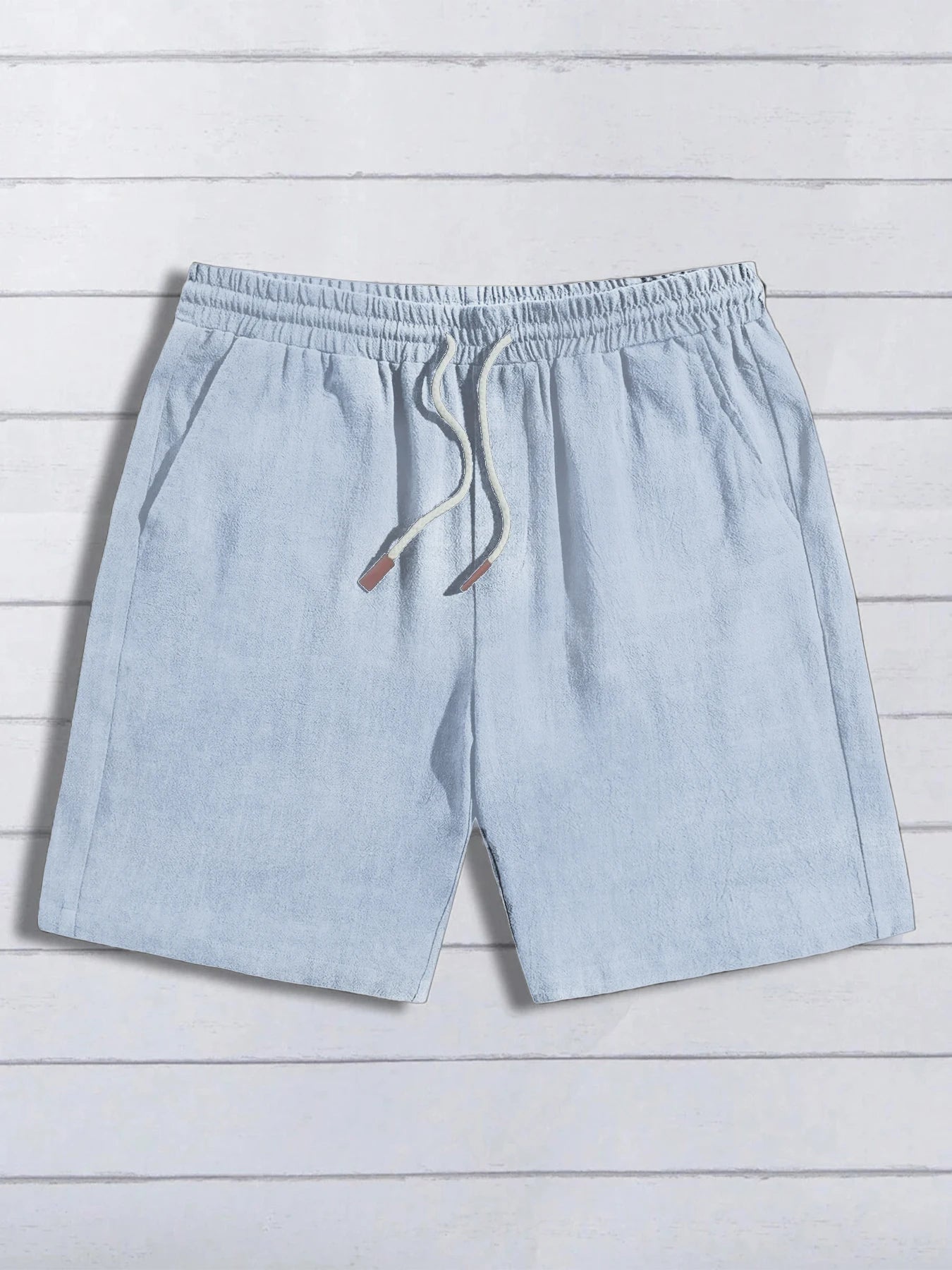 Thin linen shorts for men, loose and casual, five-inch pants, cotton and linen, breathable