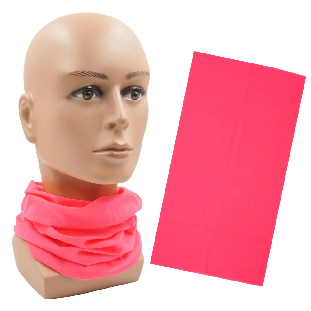 Outdoor Magic Bandana Solid Dyeing Color Cycling Hiking Scarves Fashion Headwrap Neck Tube Cover Fishing Windproof Face Mask
