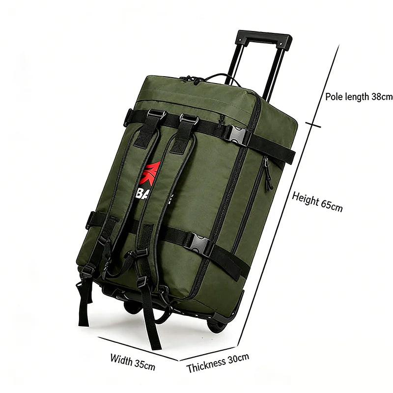 Large Capacity Travel Bag With Wheels 22/70/90IN Foldable Travel Backpack Scalable Handbags Multi Functional Storage Luggage Bag